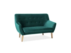 Signal Sofa Nordic 2 Velvet Kolor Zielony Tapicerka Bluvel 78 / Buk