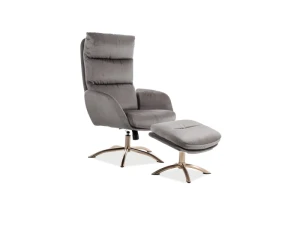Signal Fotel Monroe Velvet Szary Bluvel 14