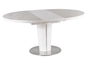 Signal Stół Orbit Ceramic Biały Efekt Marmuru/Biały Mat Fi 120(160)
