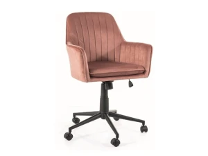 Signal Fotel Obrotowy Q-886 Velvet Antyczny Róż Bluvel 52