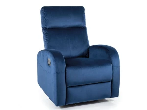 Signal Fotel Rozkładany Olimp Velvet Granatowy Bluvel 86