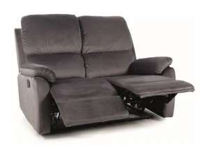 Signal Sofa Rozkładana Spencer 2 Velvet Szary Bluvel 14