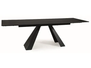 Signal Stół Salvadore Ceramic Czarny Sahara Noir/Czarny Mat (160-240)X90