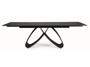 Signal Stół Samanta Ceramic Czarny Sahara Noir/Czarny Mat (160-240)X90