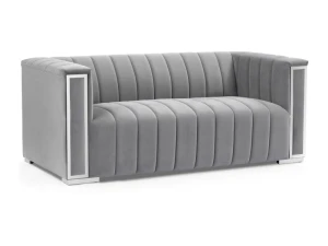 Signal Sofa Vogue 2 Velvet Szary Tap.203/Srebrny