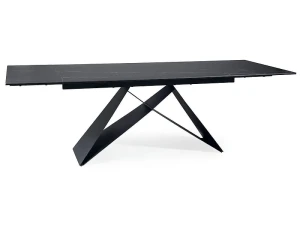 Signal Stół Westin Ceramic Czarny Sahara Noir/Czarny Mat (160-240)X90