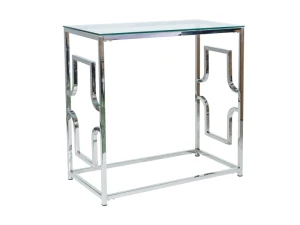 Signal Konsolka Versace C Transparentny/Srebrny  80X40