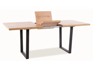 Signal Stół Vito Dąb Artisan/Czarny 140(180)X85