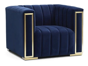 Signal Fotel Vogue 1 Velvet Granatowy Tap.202/Złoty