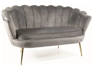 Signal Sofa Camellia 2 Velvet Szary Bluvel 14/Złoty