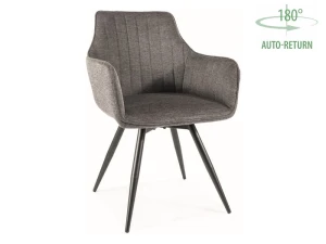 Signal Krzesło Ballo Brego Stelaż Czarny / Ciemny Szary 18