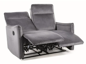Signal Sofa Rozkładana Travis 2 Velvet Szary Bluvel 14