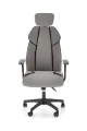 Halmar CHRONO fotel gabinetowy popielato-czarny