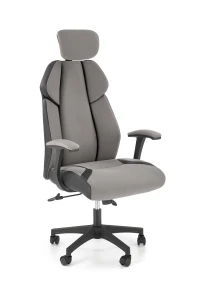 Halmar CHRONO fotel gabinetowy popielato-czarny