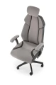 Halmar CHRONO fotel gabinetowy popielato-czarny