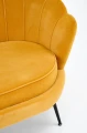 Halmar AMORINITO 2 XL sofa dwuosobowa wypoczynkowa musztardowy / czarny