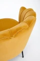 Halmar AMORINITO 2 XL sofa dwuosobowa wypoczynkowa musztardowy / czarny