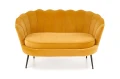 Halmar AMORINITO 2 XL sofa dwuosobowa wypoczynkowa musztardowy / czarny