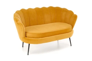 Halmar AMORINITO 2 XL sofa dwuosobowa wypoczynkowa musztardowy / czarny