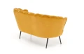 Halmar AMORINITO 2 XL sofa dwuosobowa wypoczynkowa musztardowy / czarny
