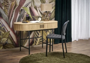 Halmar B51 biurko naturalny / czarny