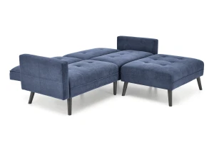 Halmar CORNELIUS sofa rozkładana z funkcją narożnika niebieska