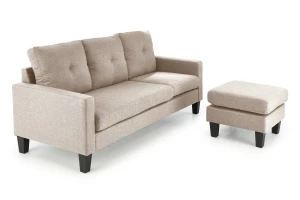 Halmar GERSON sofa z podnóżkiem, beżowy