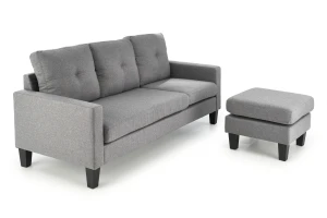 Halmar GERSON sofa z podnóżkiem, popielaty