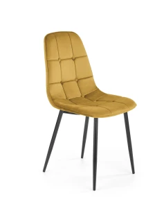 Halmar K417 krzesło musztardowy velvet