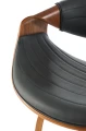 Halmar H123 hoker czarny / orzechowy