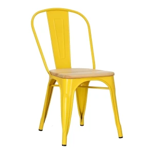 D2.DESIGN Krzesło Paris Wood żółte sosna naturalna