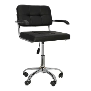 Intesi Fotel biurowy Nelson Arm black PU