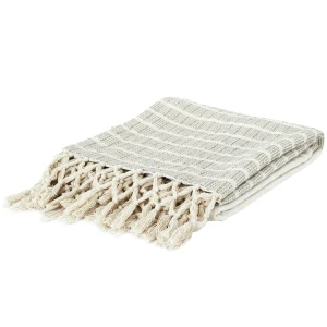 Intesi Koc/ Pled Cotton beżowy 160x130cm