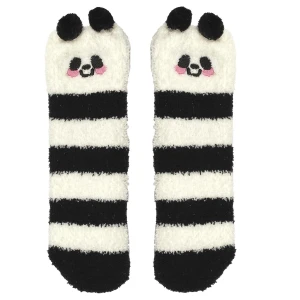 Intesi Skarpety pluszowe Panda czarne