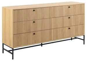 ACTONA Komoda Albany 6 szuflad dąb naturalny