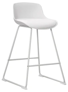ACTONA Stołek barowy Tina low White PU