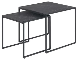 ACTONA Zestaw stolików Infinity black 50x50