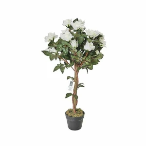 Intesi Sztuczna roślina Róża 90cm w donicy