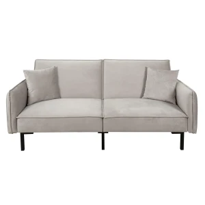 Intesi Sofa rozkładana Canif Velvet szara