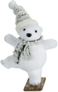 Intesi Figurka Miś polarny w szarej czapce
