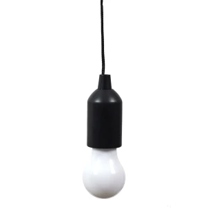 Intesi Lampa wisząca żarówka czarna