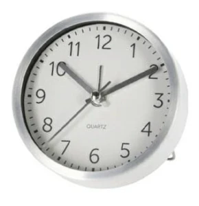 Intesi Budzik Quazi srebrny 9cm