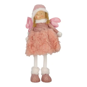 Intesi Figurka dekoracyjna Aniołek 69cm LED      różowy