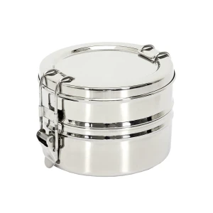 Intesi Metalowy Lunch box z 2 pojemnikami