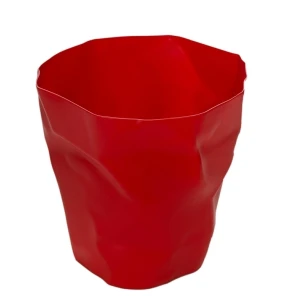 D2.DESIGN Kosz na śmieci "Papier" czerwony