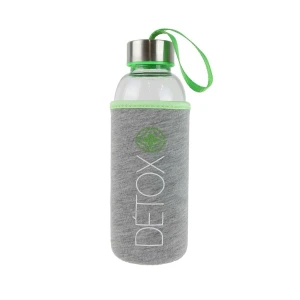 Intesi Butelka z neoprenowym pokrowcem 400ml     zielona