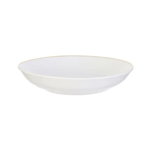 Intesi Talerz głęboki Pearl Gold 20cm biały