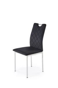 Halmar K578 krzesło czarny / srebrny