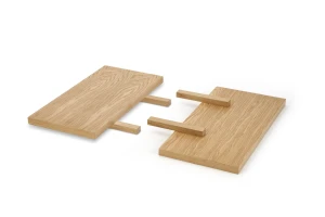 Halmar MASSIVE 3 przedłużki 45x90 cm komplet dąb naturalny
