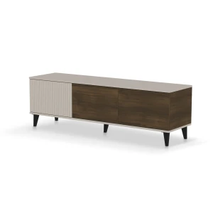Halmar RANDOM 2 RTV-1 stolik RTV 150 cm kaszmir / orzech / czarny